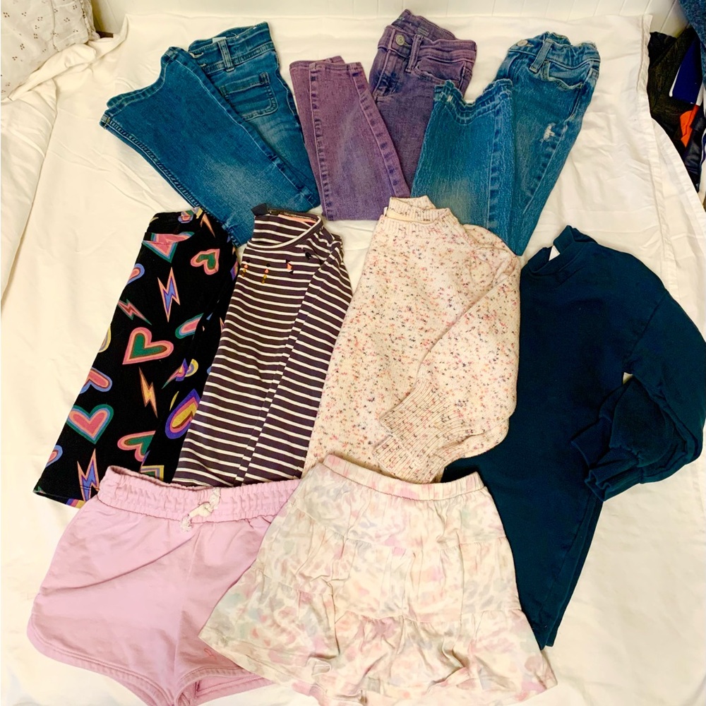 9 Piece Girls 6T / 7T Clothing Bundle